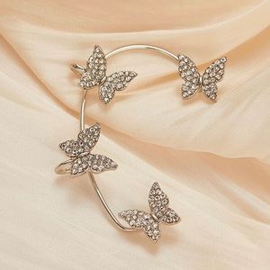 Butterfly Ear Cuff Earring for Women Wrap Crawler Earring No Piercing Butterfly
